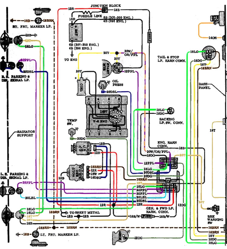 C3 Corvette Wiper Motor Wiring Diagram from www.chevellestuff.net